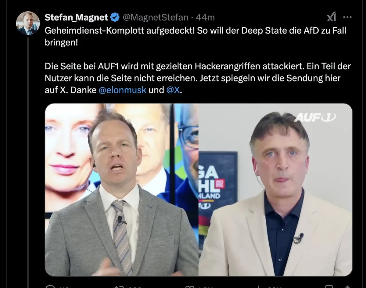 AUF1-Bericht: Terrorgruppe "Sächsische Separatisten" seien eine Erfindung deutscher Behörden