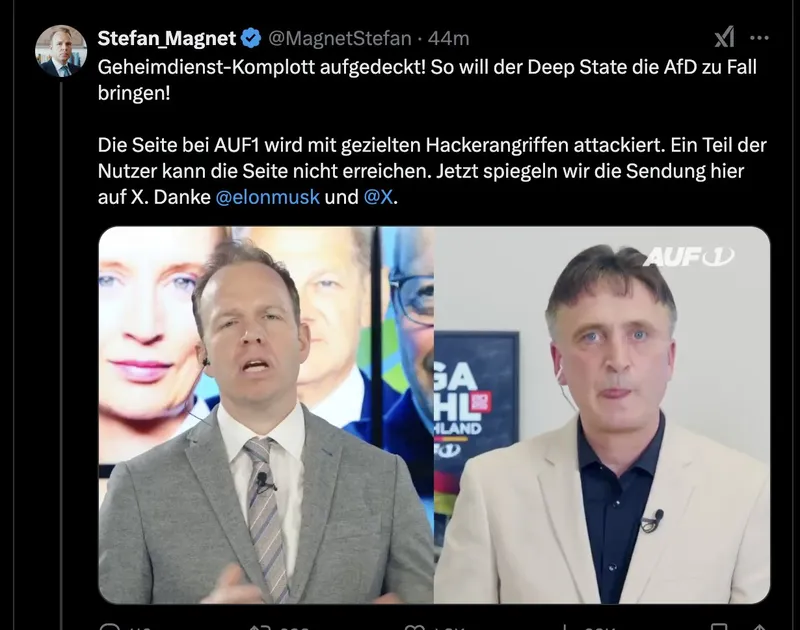 AUF1-Bericht: Terrorgruppe "Sächsische Separatisten" seien eine Erfindung deutscher Behörden
