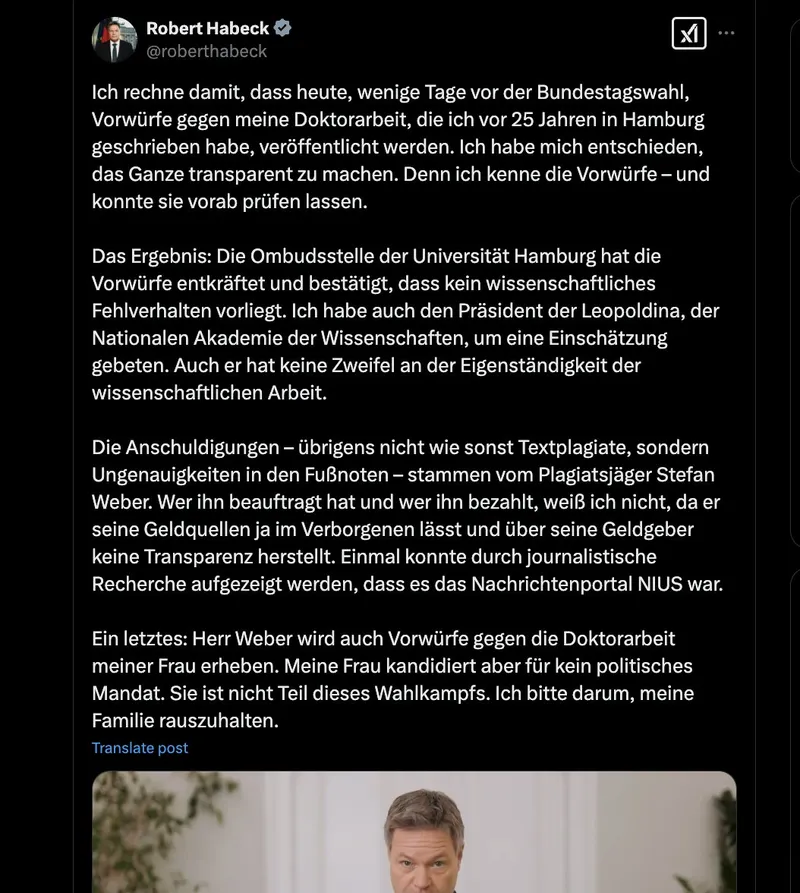 Akademische Servicemitteilung für @roberthabeck