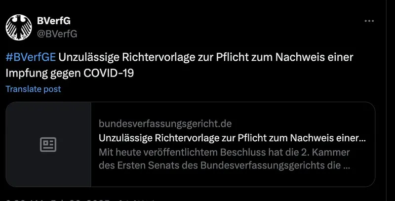 Das Bundesverfassungsgericht deckt die "Impf"-Morde der Parteienkorruption - weil es ein Teil von ihr ist