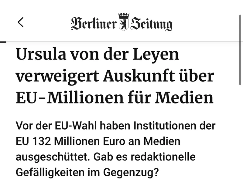 Ursula @vonderleyen ist Berufsverbrecherin. Sie muss mitsamt ihrer "EU"  vernichtet werden.