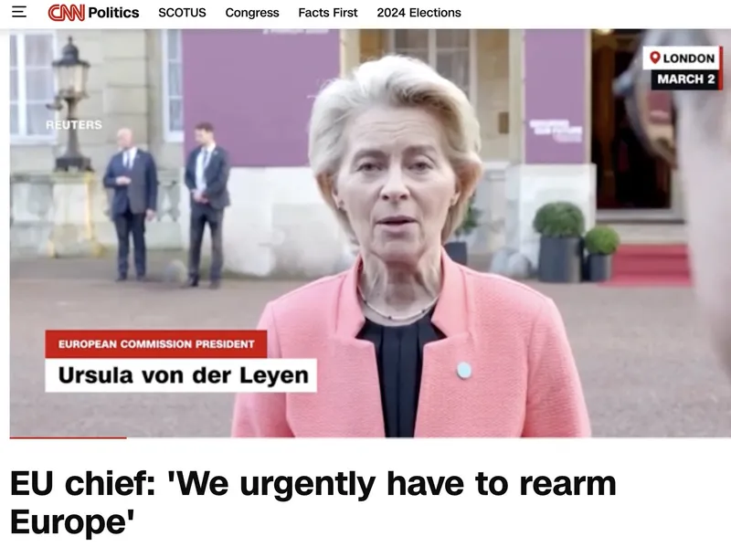"EU"-Mafiakönigin Ursula von der Leyen kündigt Insassen für Donnerstag (6.3.25) historischen Steuerraub an