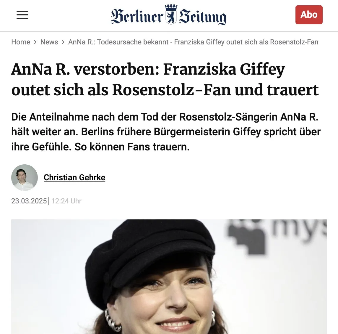 "Rosentolz"-Sängerin Anna R.: Auch ein "Impf"-Opfer?