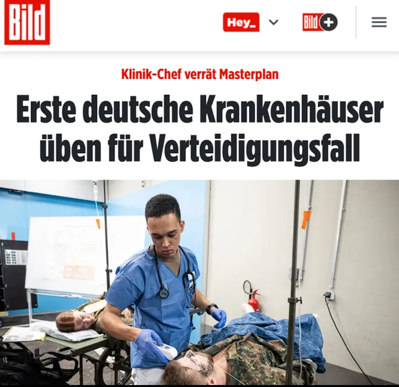 Ärztlicher Hinweis: Wer Kriegstreiberei wie diese durch seine Mitarbeit unterstützt, ist ungeignet für den Arz