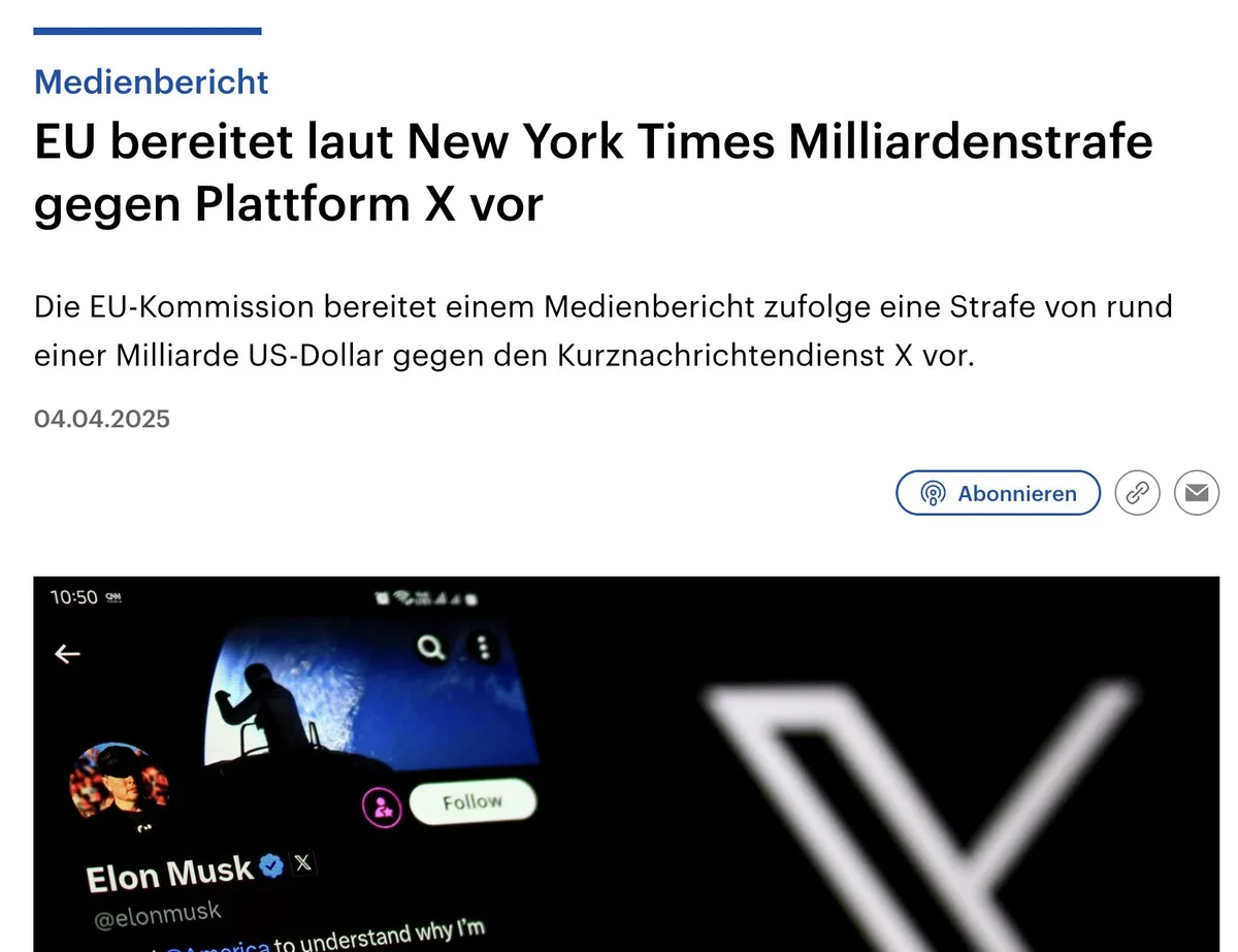 Wenn die "EU"-Mafia eine solche Erpressung von @elonmusk versucht, wird sie von den USA zerstört. Etwas besseres könnte Europa kaum passieren.
