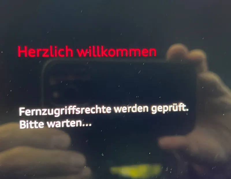 Brandneuer Audi A3 (Mietwagen): Orwellscher Gruß bei jedem Anlassen