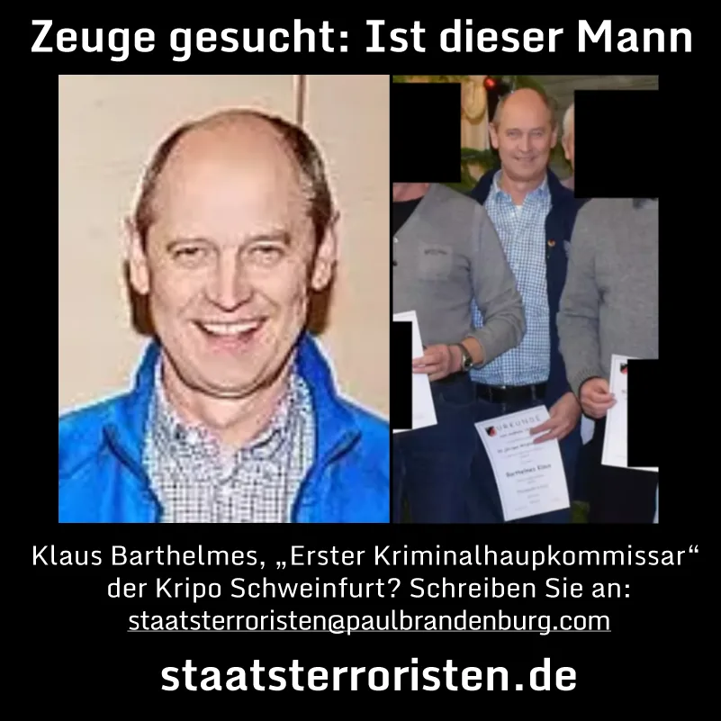 staatsterroristen.de: Zeugen gesucht! Wer kennt diesen Mann?