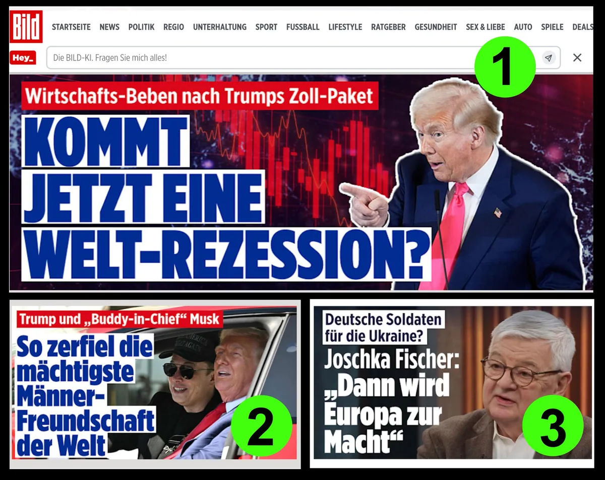 Typische Regime-Propaganda der @bild vom heutigen Morgen: 1. Panikmache 2. Lüge 3. Kriegswerbung (mit Gewaltverbrecher)
