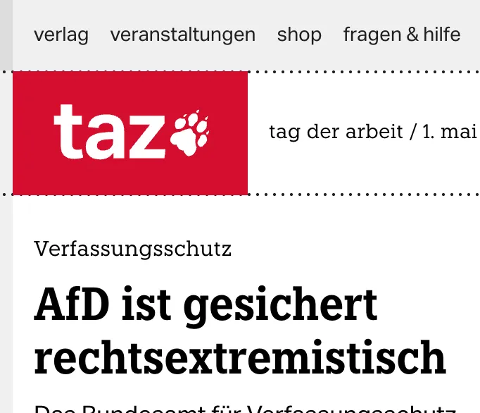 In Neunormalen Reich gilt für Linksextremisten: Was das Regime behaupet, ist Tatsache ?
