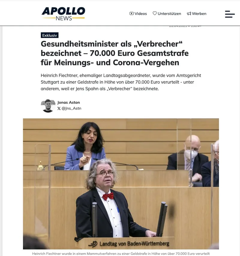 Massenmörder @jensspahn ist offenkundig ein Verbrecher. Deutsche Richter, die jemanden für diese Feststellung verurteilen, sind es ebenso.