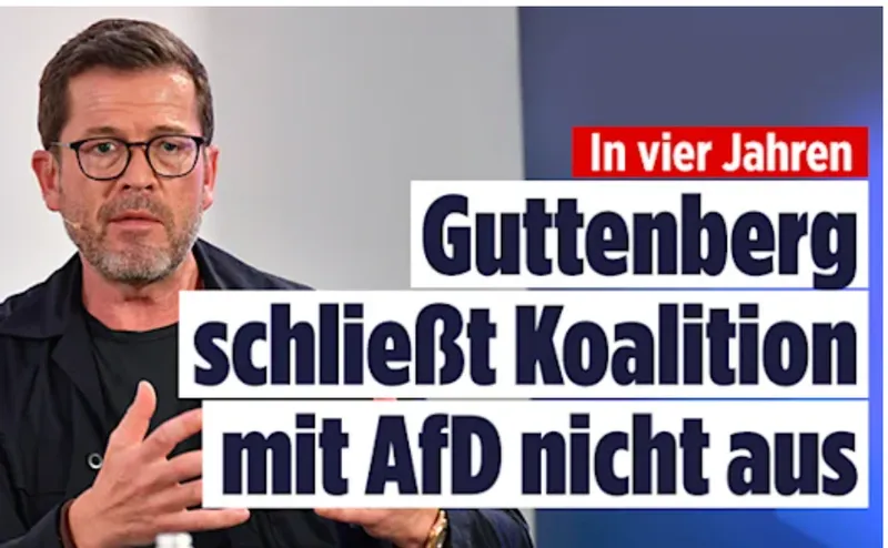 Interessant: Lebenspartner der neuen CDU-Wirtschaftsministerin (und prominenter Betrüger) bereitet Medienboden für AfD-Koalition.