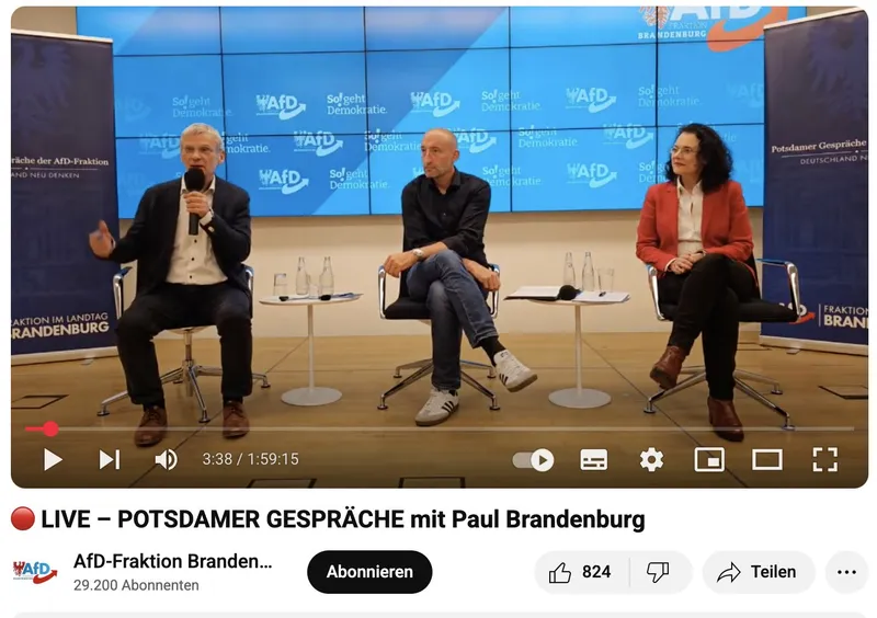 ? "Lösung für den Fachkräftemangel oder Belastung? Ausländische Ärzte in Brandenburg" Diskussionsveranstaltung der AfD-Fraktion in Brandenburg