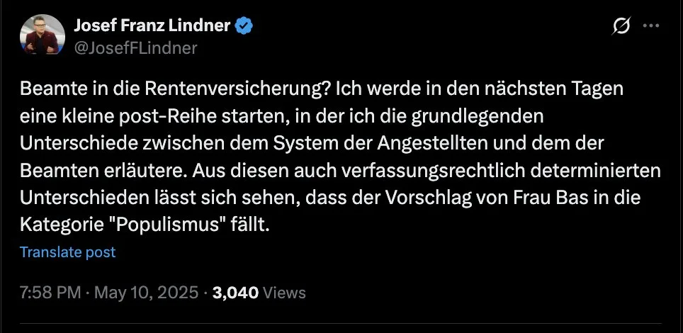 Das "Beamtenwesen" ist ein Krebs, aber mit Chance auf Heilung