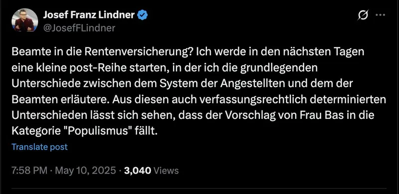 Das "Beamtenwesen" ist ein Krebs, aber mit Chance auf Heilung
