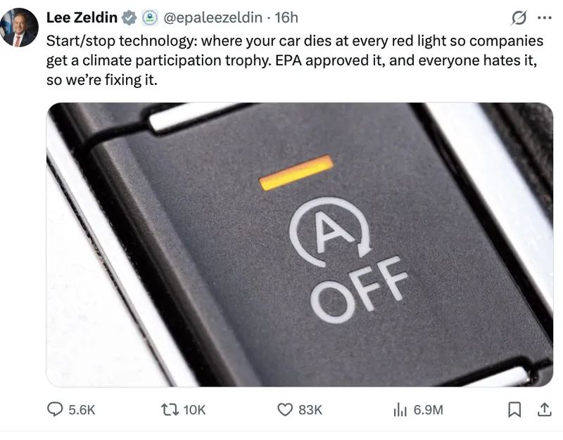 Befreien die USA ihre Bürger von der "Start-Stop-Automatik" in Autos?