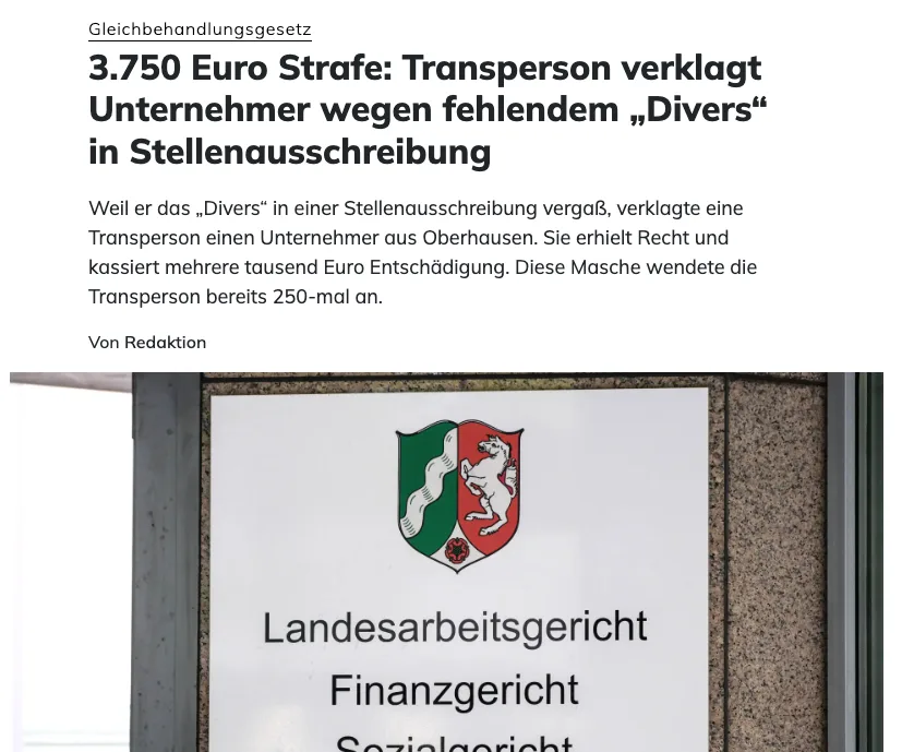 Was Kritiker nicht verstehen wollen: Das geschieht alles für Deutschland :)