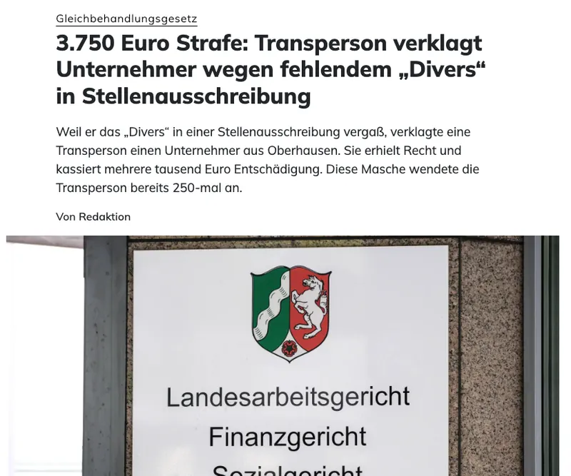 Was Kritiker nicht verstehen wollen: Das geschieht alles für Deutschland :)