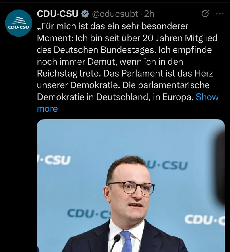 Welch Hohn: “Demut” dürfte wohl das letzte sein, was der Massenmörder und Berufsverbrecher @jensspahn zu empfinden in der Lage wäre