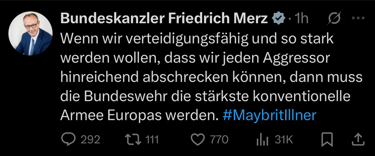 Fritz @Blackrock will Krieg