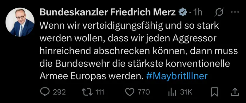 Fritz @Blackrock will Krieg
