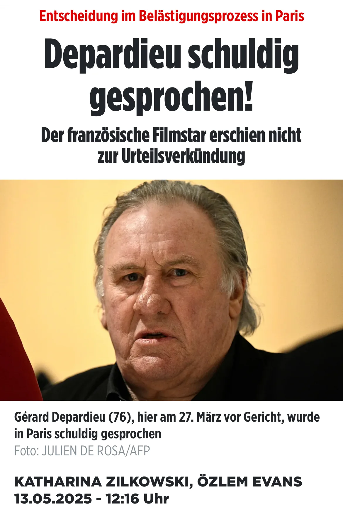 18 Monate Bewährungsstrafe für angebliches "Begrapschen" - auch Frankreich ist Reif für seine Abschaffung