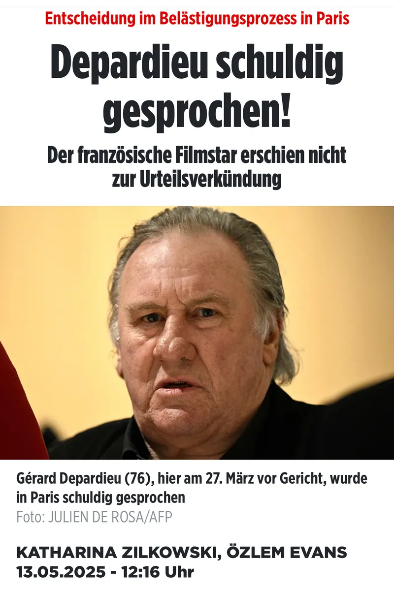 18 Monate Bewährungsstrafe für angebliches "Begrapschen" - auch Frankreich ist Reif für seine Abschaffung