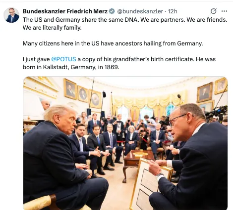 No, Fritz: Germany and the USA don't share "the same DNA"