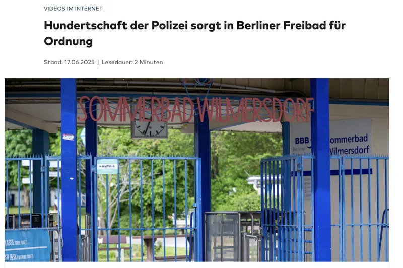 Arabische Moslems. Immer arabische Moslems. Immer und immer und immer wieder. Wir müssen sie loswerden. Für unsere Kinder. Für unsere Zukunft.