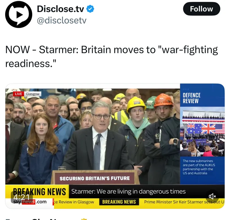 Briten-Premier Keir Starmer: „Großbritannien macht sich kriegsbereit“