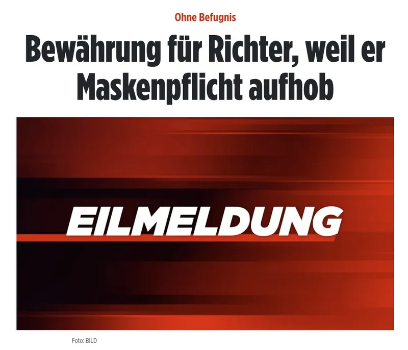BREAKING +++ Das Bundesverfassungsgericht @BVerfG verweigert dem ehemaligen Familienrichter Christian Dettmar aus Weimar die Aufhebung des politischen Terrorurteils gegen ihn. Dettmar hatte 2021 durch ein Urteil Schulkinder vor der Maskenpflicht während d