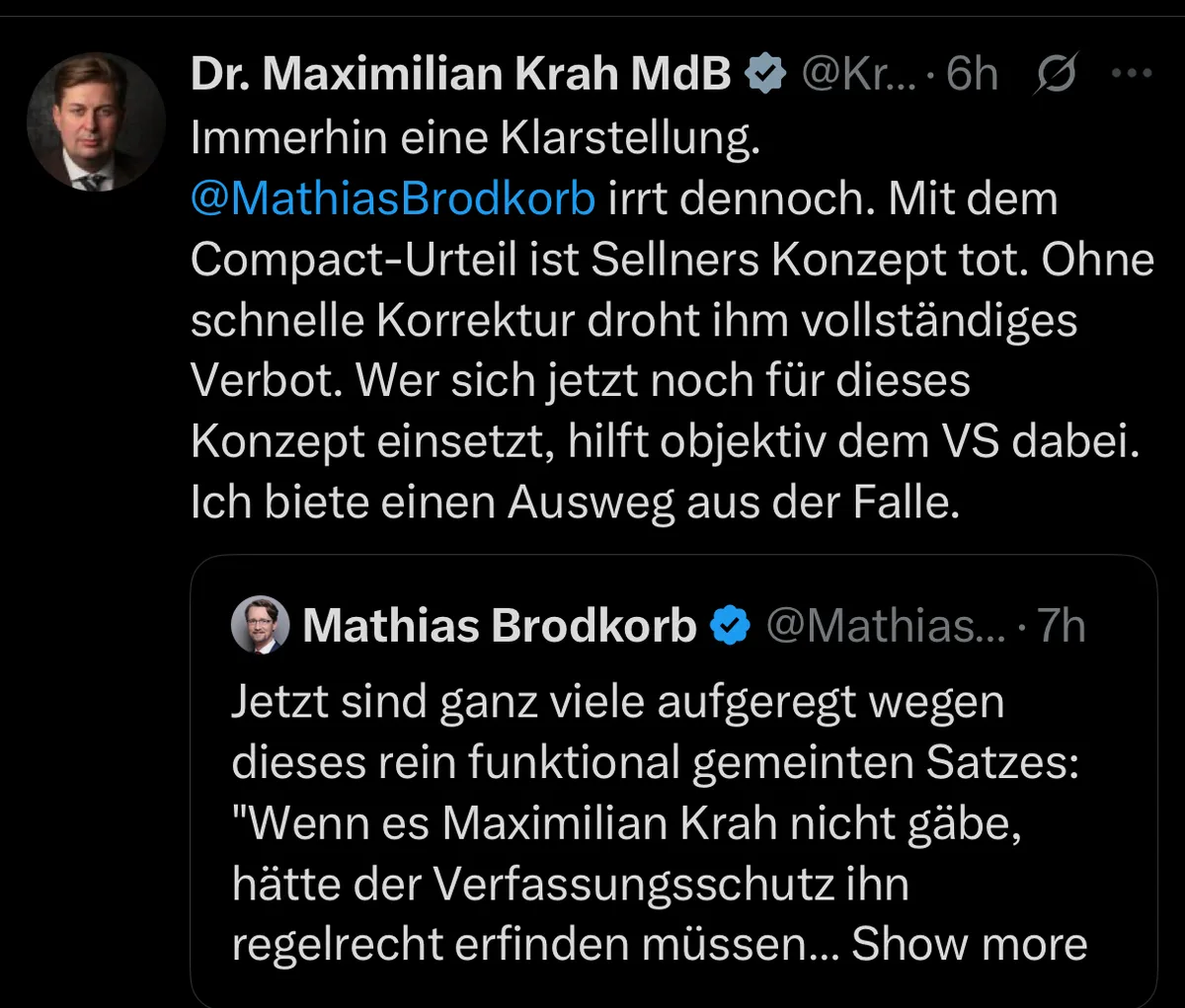 Weshalb machen Sie die Propaganda des Regimes gegen @Martin_Sellner zum Maßstab, Herr @KrahMax?