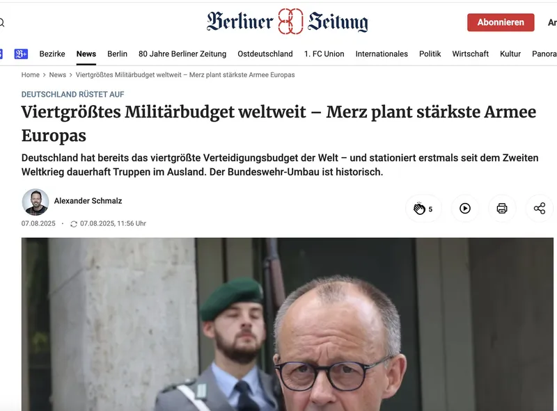 Hurra Krieg: Stasi-Blatt @BerlinerZeitung jubelt inzwischen auf @Bild-Niveau