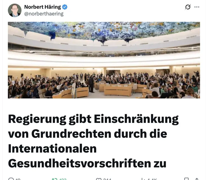 Endkampf: Mit "Medienfreiheitsgesetz" und "Int. Gesundheitsvorschriften" setzt WEF-Mafia zur Abschaffung aller Restfreiheit an