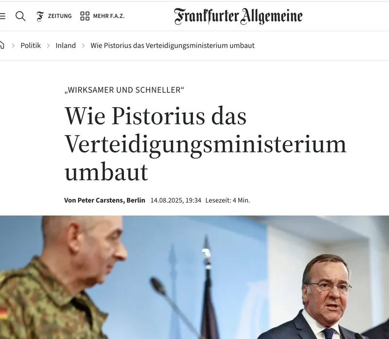 Vor dem Angriffskrieg kommt der Generalstab