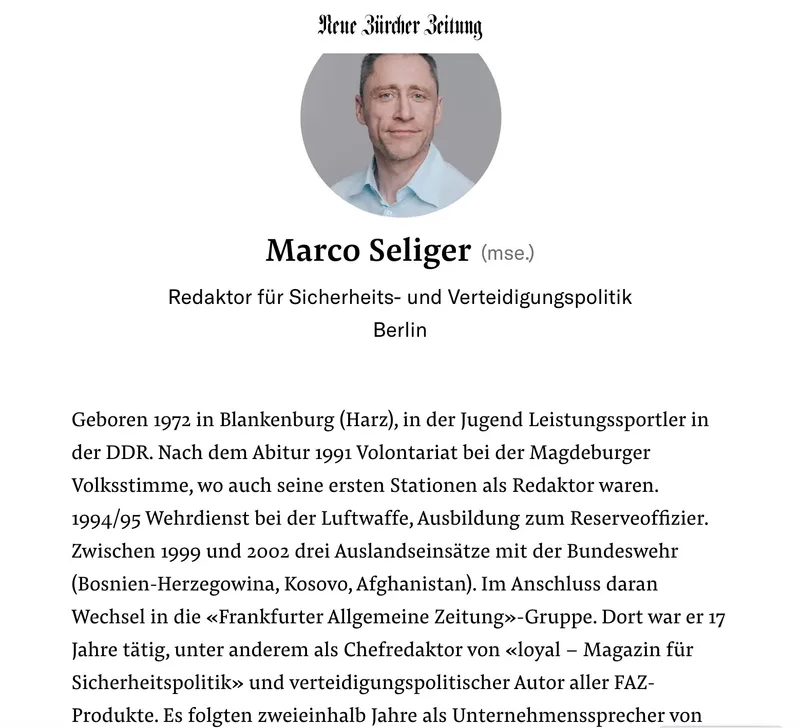 Auf in den Russlandfeldzug mit der "NATO Zürcher Zeitung"