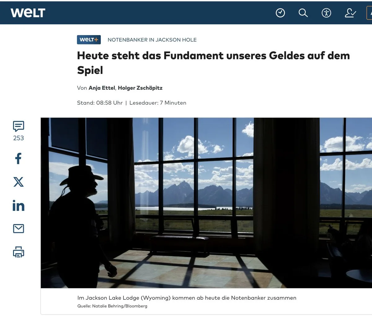 Abfall-Papier @welt verbreitet (mal wieder) die Lüge von "unabhängigen Notenbanken"