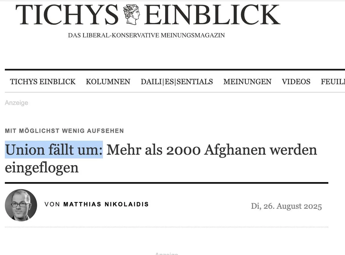 Union "fällt um" und Papst "wird katholisch ?