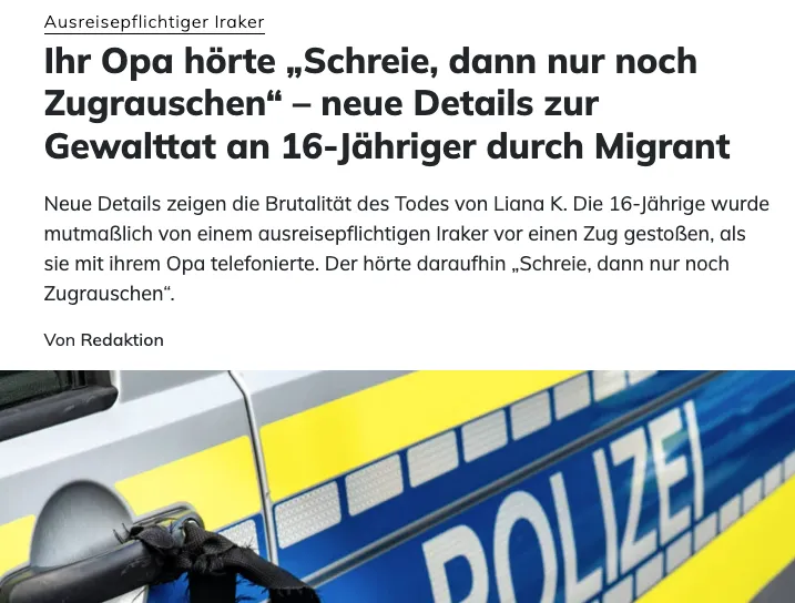 Wie lange wird es noch dauern, bis ein Hinterbliebener solche Monster zur Strecke bringt? Offensichtlich ist: genau das möchte das Regime erreichen.