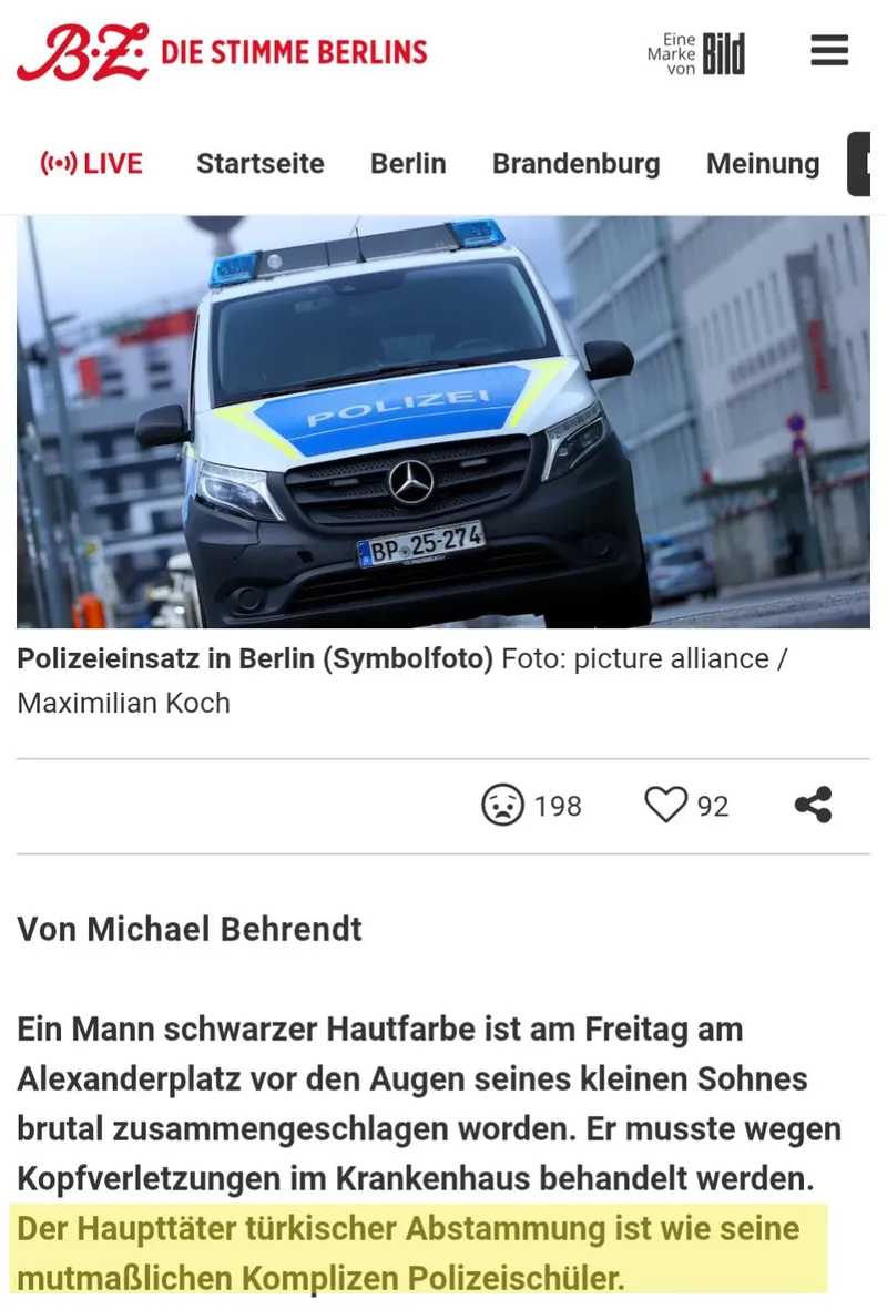 In Berlin sind die Böcke längst die Gärtner: Moslemgewalt trägt hier immer öfter Polizeiuniform