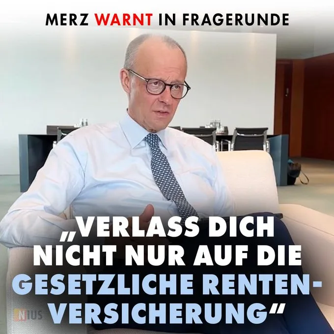 Blackrock-Fritz gesteht seinen Untertanen: Die "Rente" ist eine Lebenslüge.
