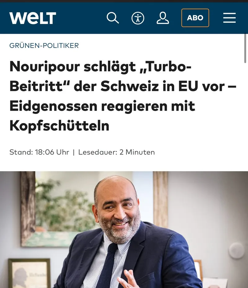 Perfekt: Deutscher Schariah-Befürworter schlägt Schweiz „Turbobeitritt“ zur „EU“ vor