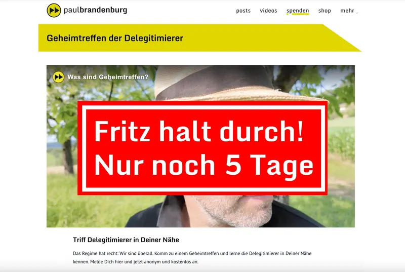 Jammerschade, wenn Fritz Blackrock sich nun selbst stürzt. Denn am Montag starten endlich unsere Geheimtreffen!