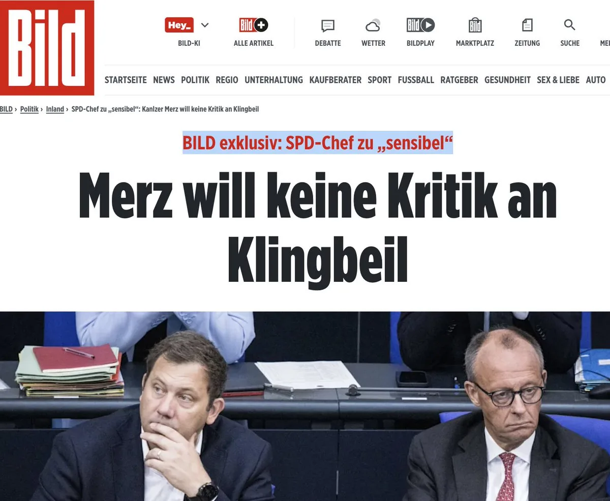 Sensibler Gallertberg? "Antifa"-Terrorist Lars Klingbeil angeblich empfindlich gegenüber Hinweisen auf Realitäten seiner Existenz