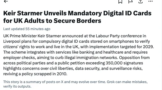 You can't make this up: Fascist @Keir_Starmer tells his inmates, that they will now all be under total digital control to protect them from the muslim killers and rapists, he keeps importing. Heil! ?