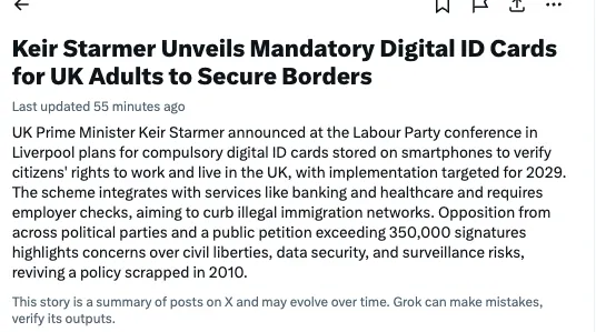 You can't make this up: Fascist @Keir_Starmer tells his inmates, that they will now all be under total digital control to protect them from the muslim killers and rapists, he keeps importing. Heil! ?