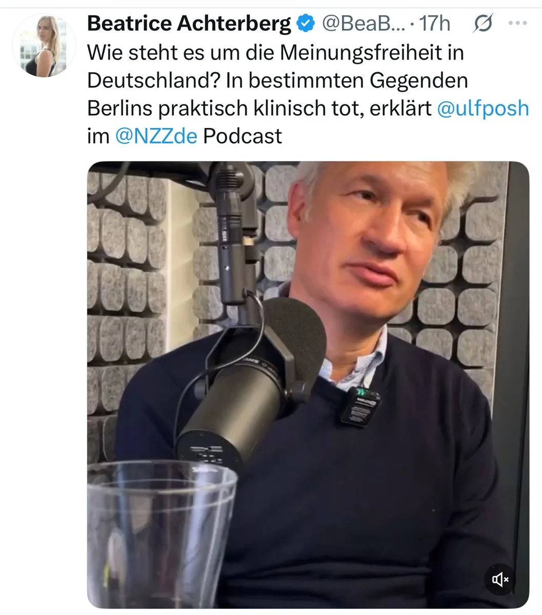 ”In bestimmten Gegenden Berlins” ? Ulf Poschardt bleibt bei seiner Regimepropaganda wie sein Ukraineorden: drittklassig