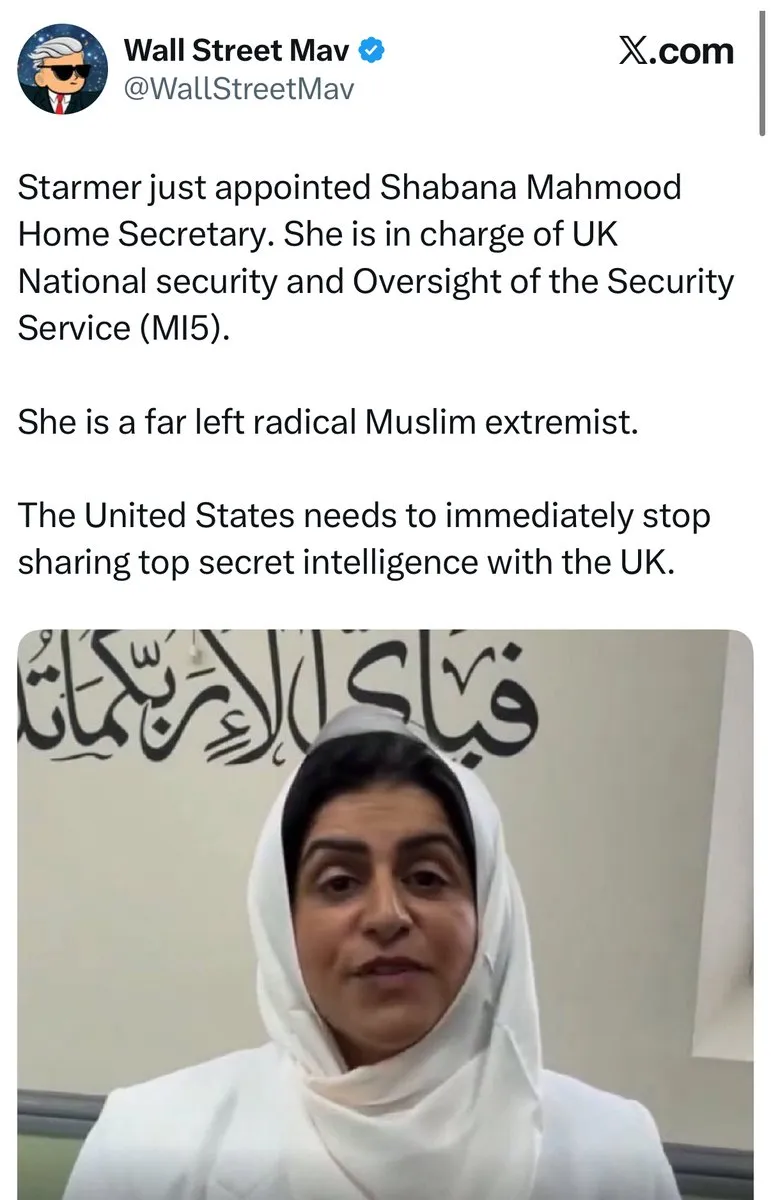 Moslem-Kopftuch jetzt britische Innenministerin: zur Amtseinführung schwor sie auf den Koran