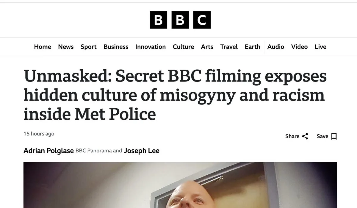 Britain's fascist government under @Keir_Starmer keeps on slaughtering its people by use of Muslim killer (and rapist) hordes. So, from a certain point of view, its propaganda outlet "BBC" is correct: police "misogyny" is at the center of the problem ;)