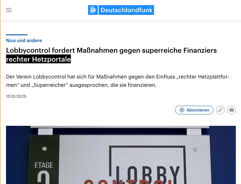 "Rechte Hetzportale": Propagandasender "Deutschlandfunk" verliert die Nerven