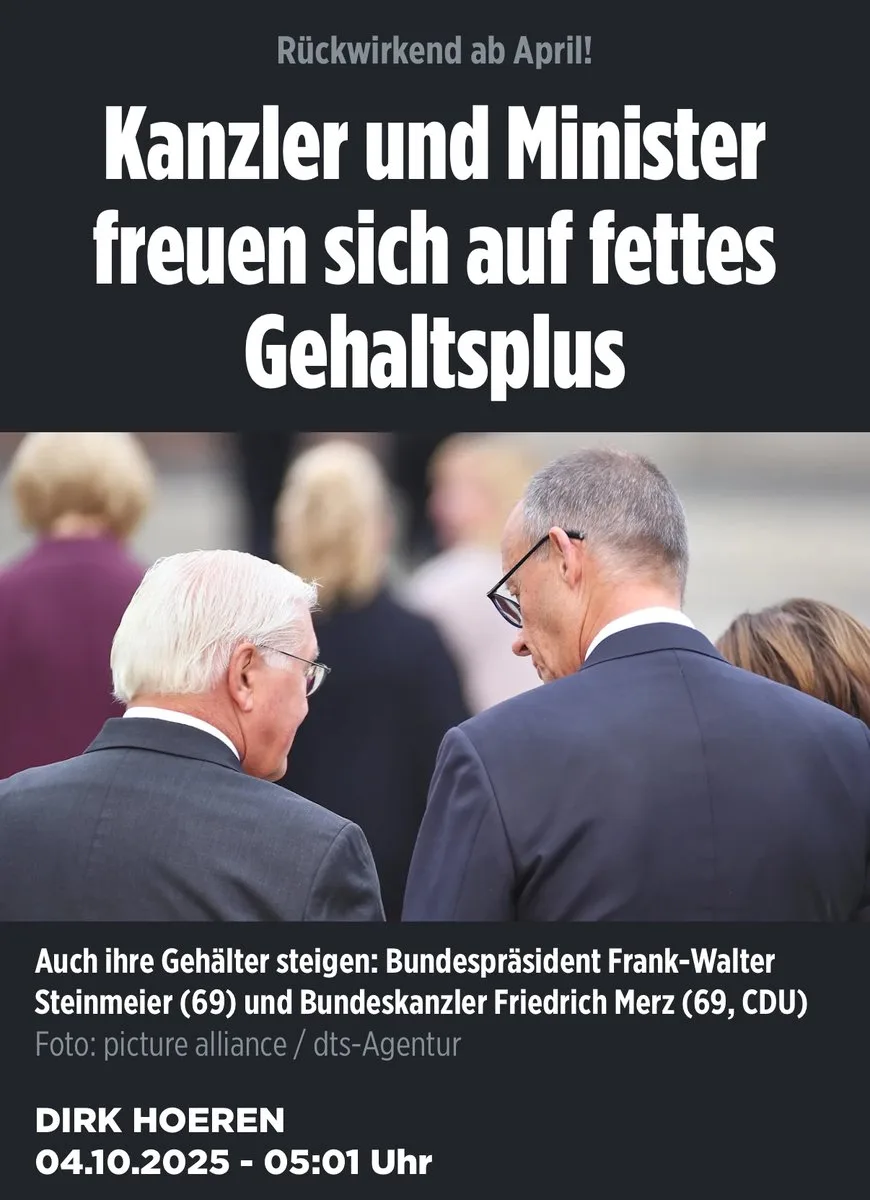 Ruhe, Untertanen! 5,8% mehr „Diät“ für uns fallen gar nicht ins Gewicht bei allem, was wir Euch rauben ;)